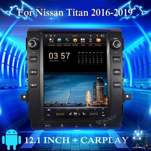 Android system Car Radio For Nissan Titan 2016-2019 Car Multimedia DVD Player Tape Recorder GPS Navigation 2DIN Auto Stereo