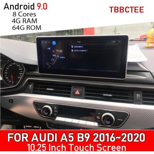 Android 9.0 System For Audi A5 B9 2016 2017 2018 2019 2020 MMI Car Multimedia Player Auto Radio GPS Navigation HD Touch Screen