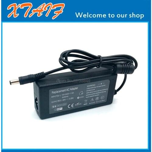 Free shipping NEW! AC/DC Adapter For LS 20V 3.25A 5.5*2.5mm For FUJITSU 1115C For Siemens Notebook Power Charger With AC Cable