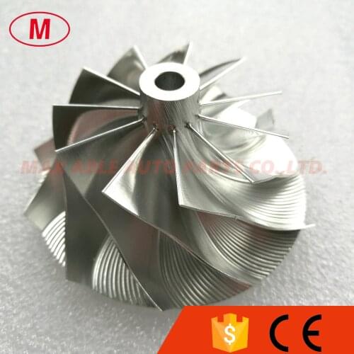 CT26 Turbo Trubocharger Aluminum 2618/Milling/Billet Compressor wheel 48.30/64.89mm 11+0 blades Forward