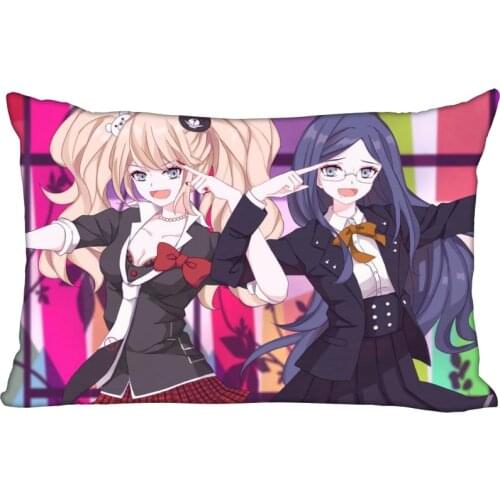 Nice Danganronpa Anime Pillowcase Gothic Decorative 45x35cm(One Side) Rectangle Zipper Print Pillowcase New Year Pillow Cover