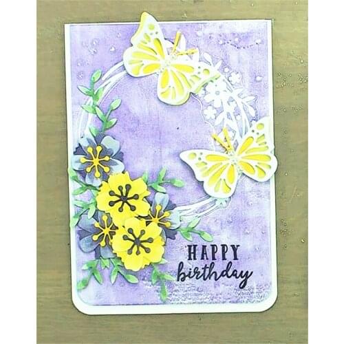 5x4.4cm Decorative flowers Cutting dies metal crafts paper die-cutting /DIY embossing Easter and New Year Scrapbooking