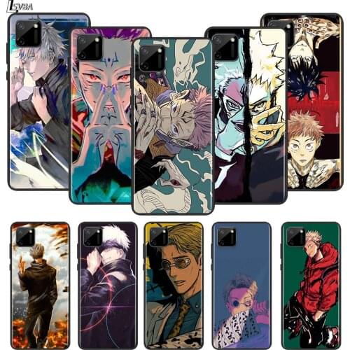 Jujutsu Kaisen Satoru Gojo anime For OPPO Realme Narzo 20 C2/3/11/12/15/17 X2 X3 X7 XT X50 Q2i V3 V5 V15 Pro Black Phone Case
