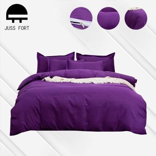 Nordic Striped Duvet Cover Solid color Bedding Set With Pillowcase for Single Double Full Queen King Quilt Covers (No Bed Sheet)