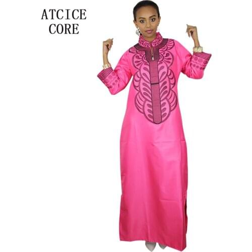 LA066 SOFT MATERIAL EMBROIDERY DESIGN DRESS LONG DRESS WITHOUT SCARF