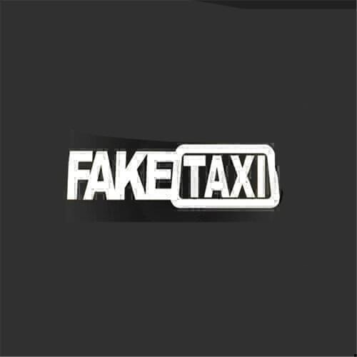 20*5CM Car Styling FAKE TAXI Sticker for Touareg Tiguan Polo Passat CC Golf Teramont EOS Scirocco Sharan Fox Ameo Arteon