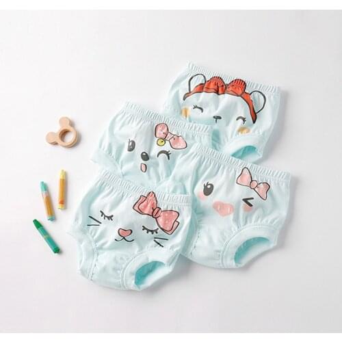 Baby Girl Underwear Panties kid Brief Shorts Baby Inner Clothes Diaper Accessories Cotton Cartoon Underwear For Girl