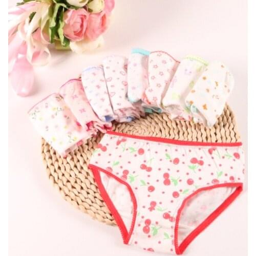20pcs/Lot Cotton Panties Girls Kids Briefs Underwear Child Cartoon Shorts Underpants Suit 1-12Y