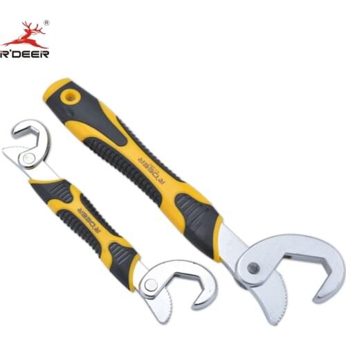 R'DEER Universal Wrench Hook Type CR-V Durable Wrench Two Sets For Water-tap Tube Connection Multi-function Hand Tools 2PCS