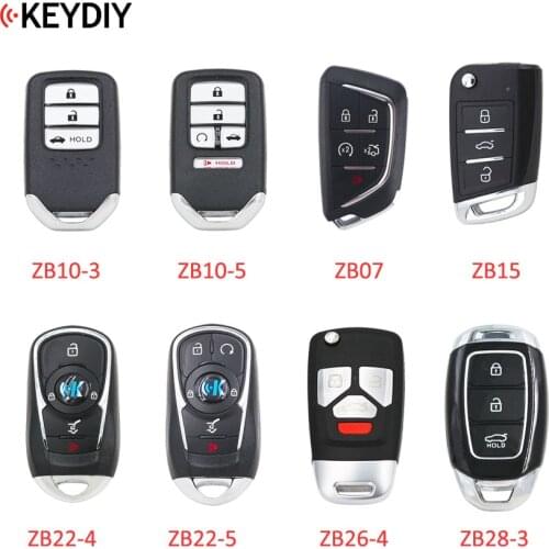 KEYDIY Universal Smart Key ZB07 ZB15 ZB28-3 ZB22 ZB10 ZB26 for KD-X2 KD900 Mini KD Car Key Remote Fit More than 2000 Models