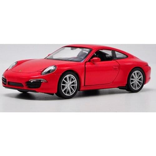 WELLY 1:36 Scale Porsche 911 Carrera S Alloy Car Model Machine Pull-back Vehicle Simulation Collection Toy Gift Collection