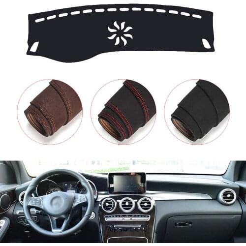 Console Dashboard Suede Mat Protector Sunshield Cover Fit For Mercedes Benz GLC GLC200 GLC250 GLC300 GLC220 2015-2018