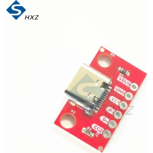 TYPE-C Female Test Board USB3.1 16P to 2.54 High Current Power Adapter Board Module