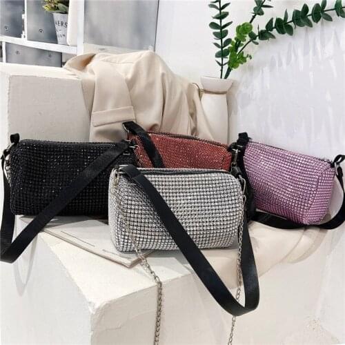 Diamond Women Purse Fashion Bags For Women 2020 Purses And Handbags Luxury Designer High Quality Chain Bag Crossbody Party Bag