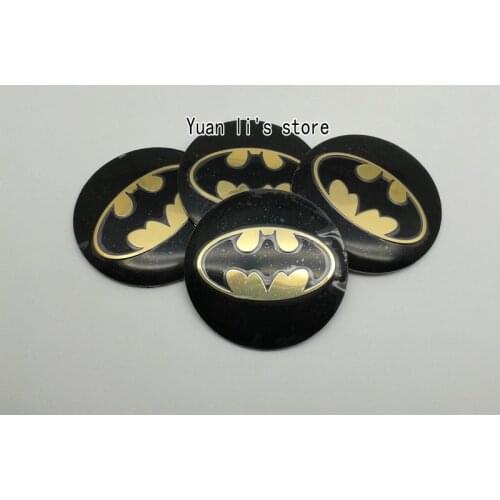 1set(1set=4pcs) OEM Car Wheel Center Hub Caps Badge Emblem Sticker for Bat Car Styling