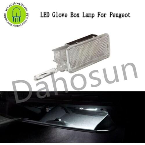 1Pcs Dahosun White LED Glove Box Light Compatible with Peugeot 206 207 306 406 307 406 407 607 806 308 3008