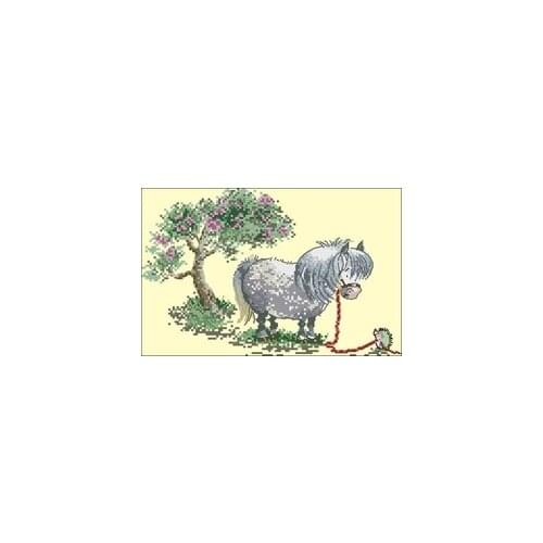 10-Heritage Little Fat Horse 3 Counted Cross Stitch 11CT 14CT 18CT Cross Stitch Kits Embroidery Needlework Sets