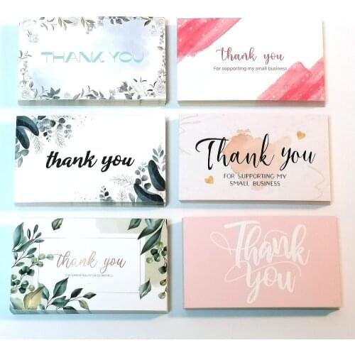30Pcs 9cm*5.4cm Kraft Good Quality Thank You Cards For Gift Card Package Party Birthday Wedding Holidays Baking Small Businesses