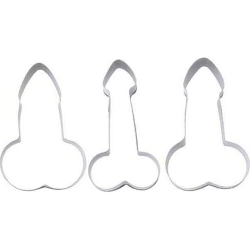 50 Sets (3pcs/set) Stainless Steel Funny Cookie Cutter Mould Baking Biscuit Fondant Mold