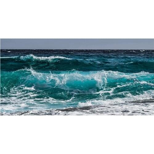 Abstract Blue Sea Painting Canvas Prints And Posters Landscape Seascape Wall Art For Home Room Decor Nordic Poster Artwork