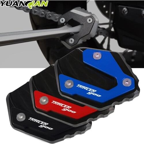 Motorbike Accessories For YAMAHA TRACER 900 TRACER900 GT 2014-2021 MT FZ 09 CNC Kickstand Side Stand Enlarge Extension Plate Pad