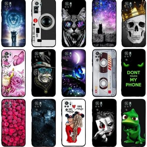 For Xiaomi Redmi Note 10 Case 4G 5G cover For Redmi Note 10 Pro Max Global Version Phone back Cover redmi Note 10s Bumper Funda