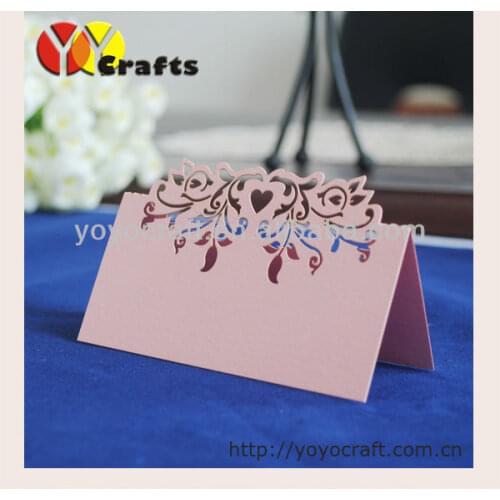 Best sell cheap party and wedding favor wedding card flower table seat card