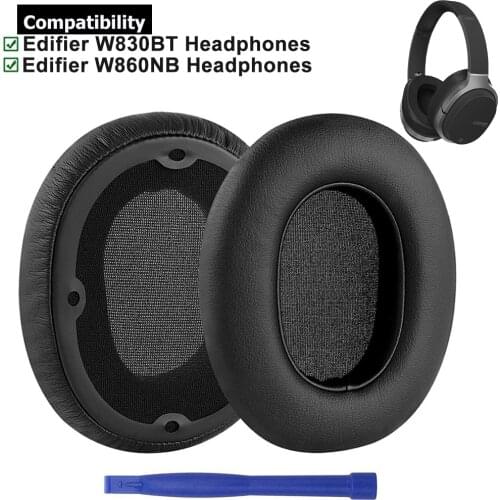 Potein Leather Replacement Earpads Ear Pad Cushion Cups Cover Repair Parts for Edifier W830BT W860NB W830 BT W860 NB Headphones