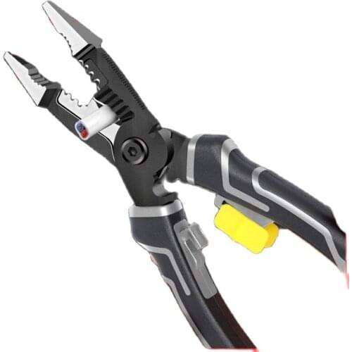 LTZFTL Wire Stripper 9 in 1 Electrician Pliers Needle Nose Pliers for Wire Stripping Cable Cutters Terminal Crimping Hand Tools