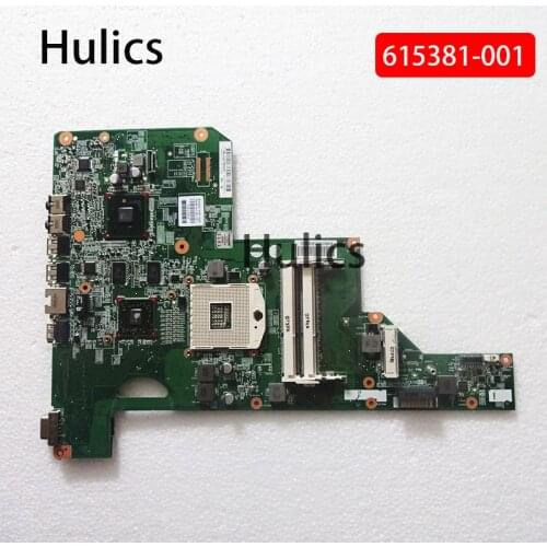 Hulics Original 615381 Laptop Motherboard For HP G62 G62-B41E0 CQ62 G72 CQ72 main board 615381-001 mainboard