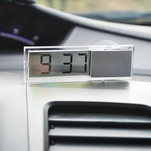 Mini Weather Station Automotive Thermometer Timer Digital Car Temperature Instruments Wall Type Meter LCD Display Fast Delivery