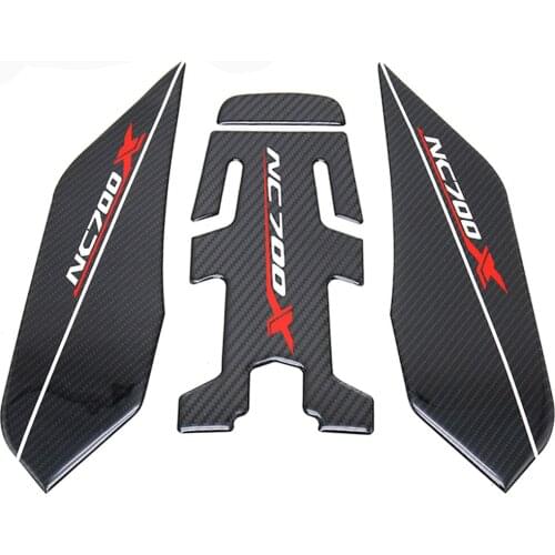 3D Fiber Sticker Motorcycle Accessories Tank Decal Protector Pad Set Sets For HONDA NC750X NC 750X NC700 2014-2019 2018 17 16 15
