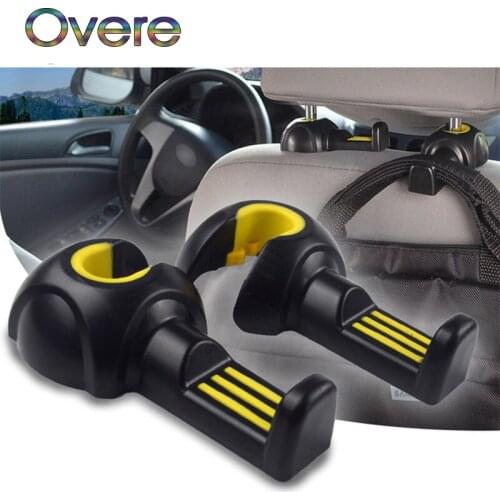 Overe 1PC Car Seat Back Pothook Hook Bag Holder For Ford Focus 2 3 Fiesta Mondeo MK4 Fusion Ranger Toyota Corolla chr RAV4 yaris