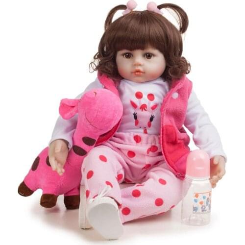 Lifelike Girl Toys Soft Silicone Reborn Dolls Realistic Baby Doll Reborn Vinyl Boneca Reborn Doll Set For Girls