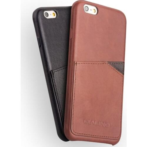 Luxury Ultrathin Genuine Leather Back Cover For iPhone 6 6s Plus Full Protection Wallet Card Slot Shell Case For iPhone 6S Plus