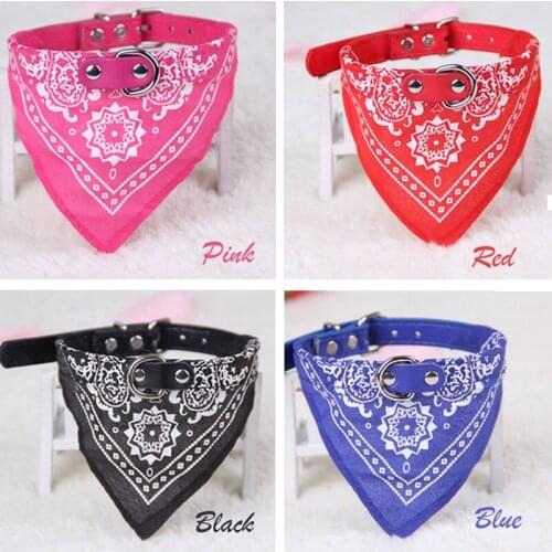 1 pc Dog Neck Triangular Bandage Collar Adjustable Scarf Pet Products Supplies Pattern Print Bandaga Collar Neckerchief