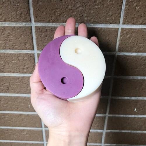 Tai Chi Yin Yang Candle Making Silicone Mold for Concrete Candle Making Aromatherapy candle decoration