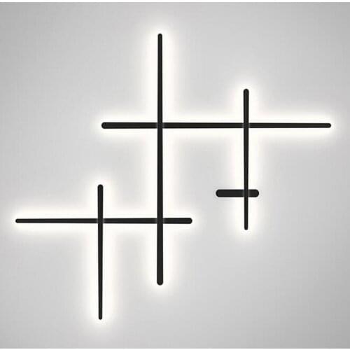 Modern Simple Line Light LED Wall Lamp Nordic Designer Living Room Home Decor Wall Lights Aisle Corridor Bedroom Bathroom Lights