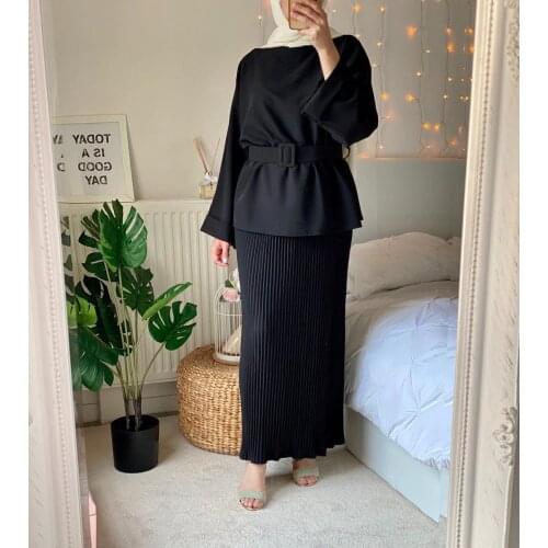 Turkey Muslim Fashion Hijab Dress Dubai Abay Ensembles De Mode Sets Islam Clothing Abayas For Women Musulman Eid Mubarak Kaftan