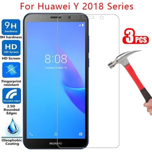 Protective tempered glass for huawei y5 lite y6 y7 prime pro y9 2018 screen protector on huawe y 5 6 7 9 5y 6y 7y 9y y5lite film