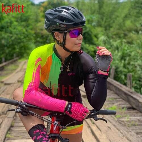 Kafitt Ropa Ciclismo Mujer Cycling Equipment Pantalones De Mujer Conjunto Ciclismo Mujer Macaquinho Feminino Jumpsuits Bodysuit