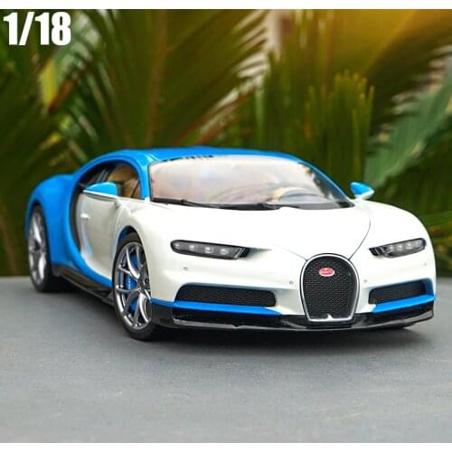 1/18 Bugatti Chiron 2016 Super Car Welly GTAUTOS Diecast Metal Car Model Boy Girl Birthday Gift Collection Free Shipping