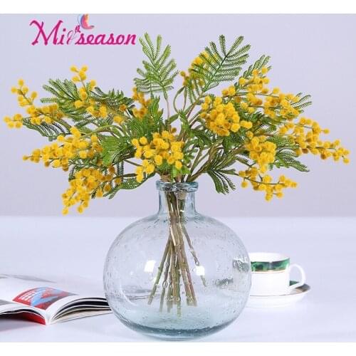 1bouquet Fake Fruit Berries Artificial beans fruits with leaves vivid plant branches For Christmas wedding Home table Decor