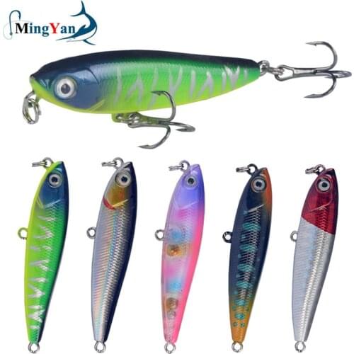 1pcs Floating Pencil Bait 5.5cm/3.5g Jerkbait Artificial Plastic Hard Bait Crankbait Bass Fishing Wobblers Carp Fishing Tackle