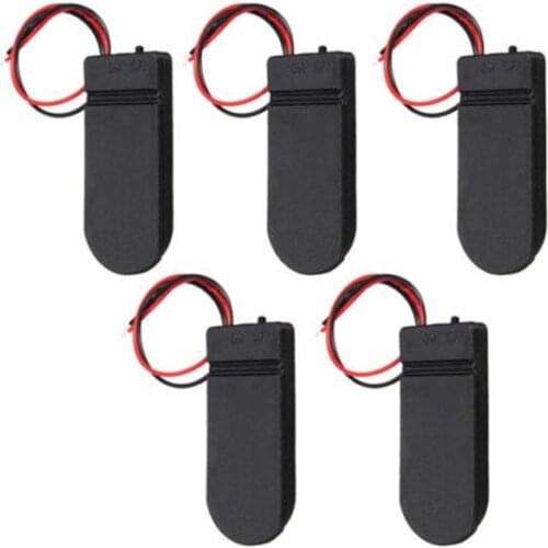 1000pcs/lot MasterFire CR2032 Button Coin Cell Battery Holder Socket Case Cover With ON/OFF Switch 3V x2 Batteries Storage Box