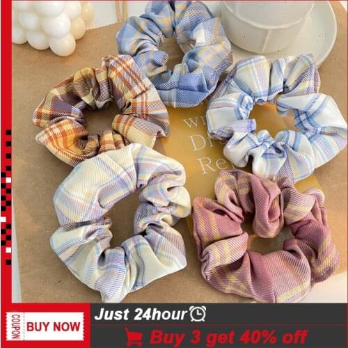 3PCS Get 40% OFF Fashion Rubber Band JK Style Scrunchies For Women Girls Hair Tie 1PCS Elastic Hair Bands Hair Accessories 2020