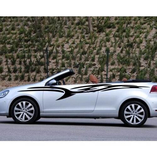 Car stickers Racing Stripes 122'' for 3 Series GT Vinyl Side Upper door Motor Body Decals ZC540