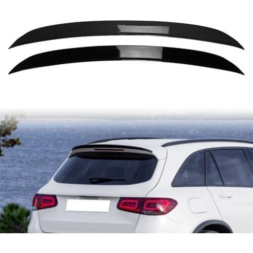 Car Rear Roof Spoiler Window Wing Splitter Trim ABS For Mercedes Benz X253 GLC-Class 2016 2017 2018 2019 2020 Carbon/Gloss Black