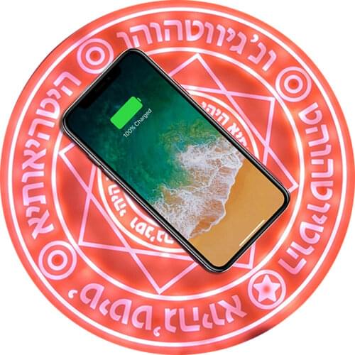 Magic Circle Wireless Charger Qi Wireless Fast Quick Charging Pad for iPhone X XS 8 Samsung Xiaomi Redmi Huawei Honor Phone