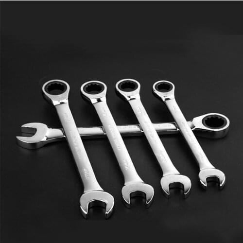 Dual-purpose Ratchet Wrench Opening Movable Plum Wrench Hardware Tools Multifunctional Hand Tools Combination Wrench 6-14mm